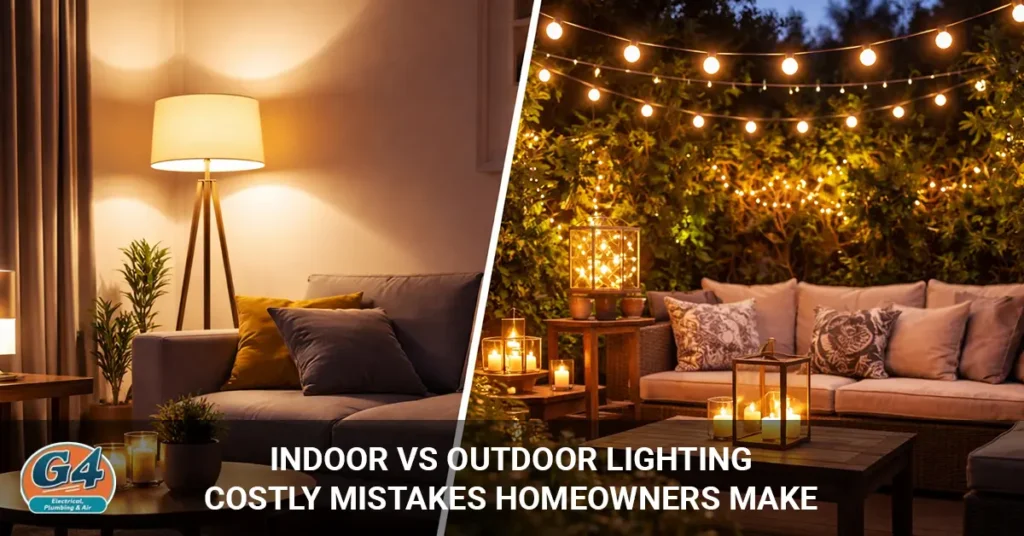 Indoor vs Outdoor Lighting Mistakes