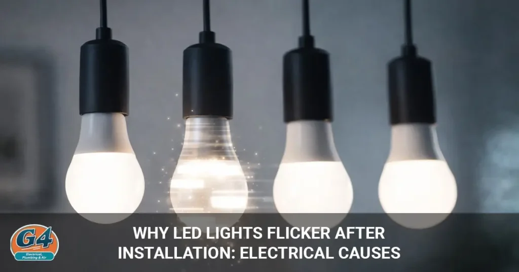 LED lights flicker after installation