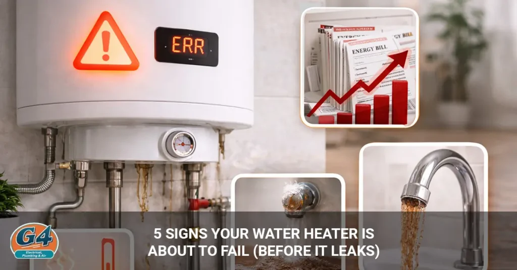 signs water heater failing