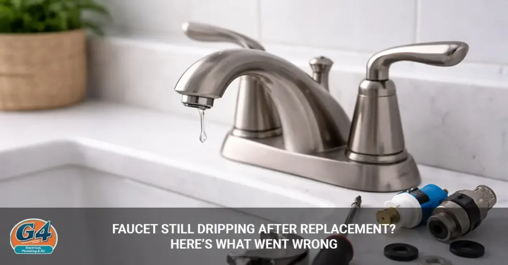 faucet still dripping after replacement