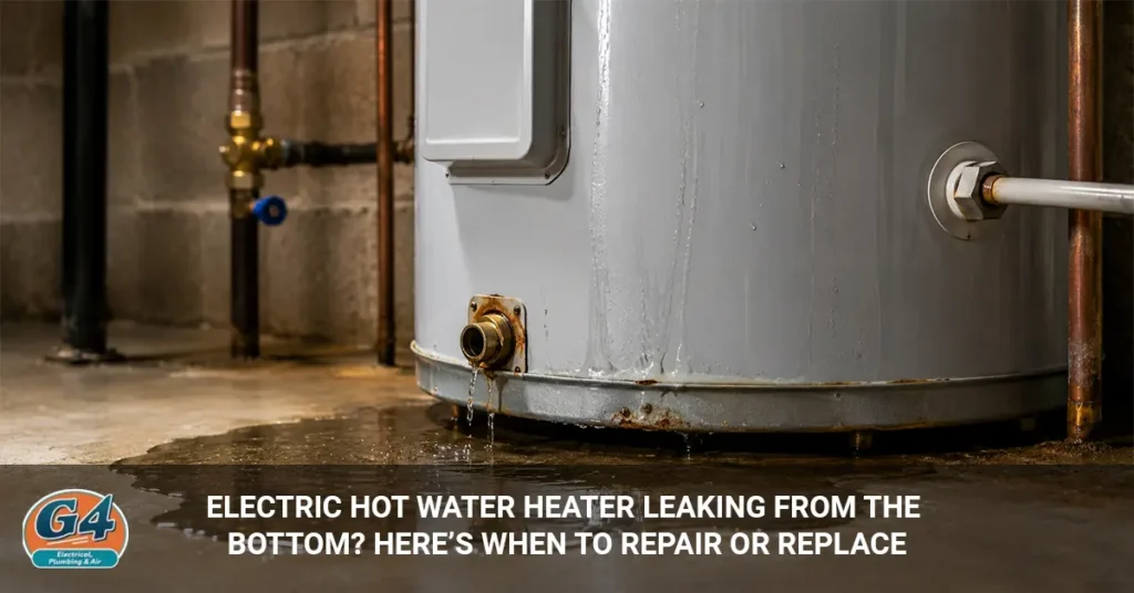 electric water heater leaking from bottom