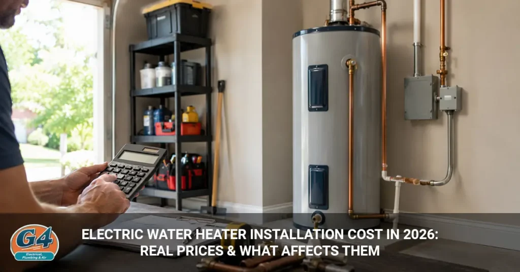 electric water heater installation cost