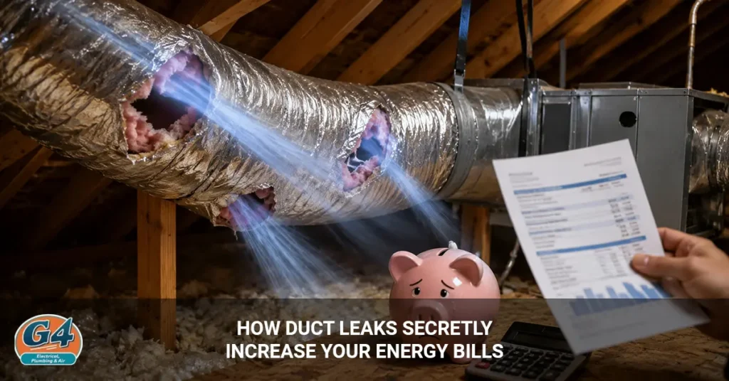 duct leaks increase energy bills