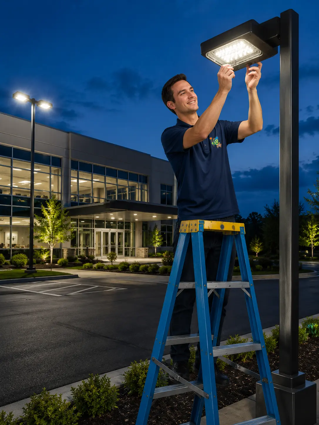 Outdoor Commercial Lighting Installation