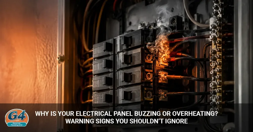 electrical panel buzzing or overheating