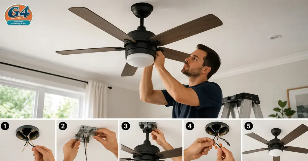 how to install a ceiling fan