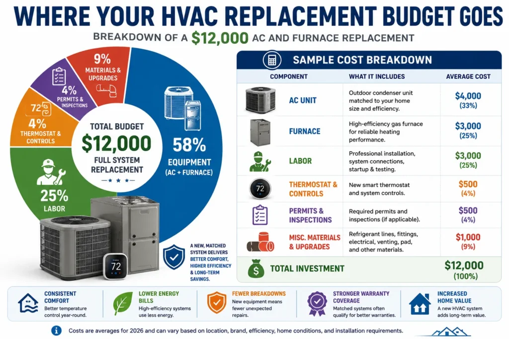 AC and Furnace Replacement Cost Breakdown