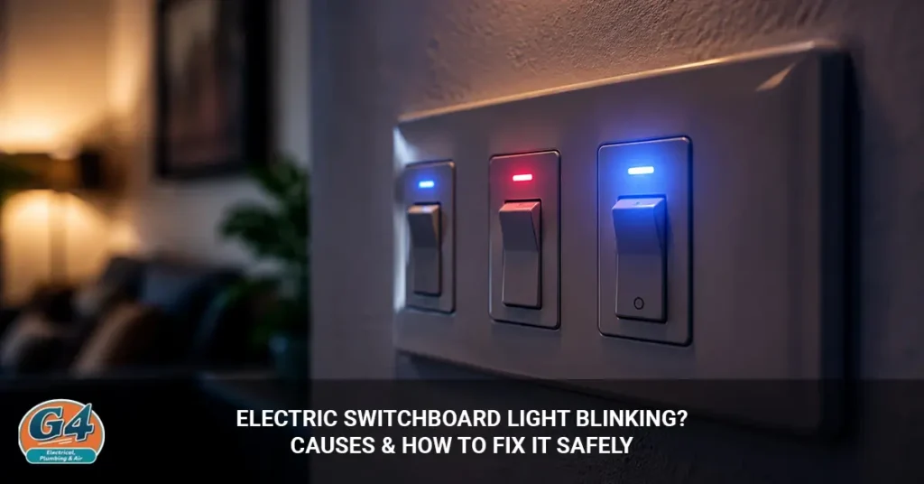 electric switch board light blinking