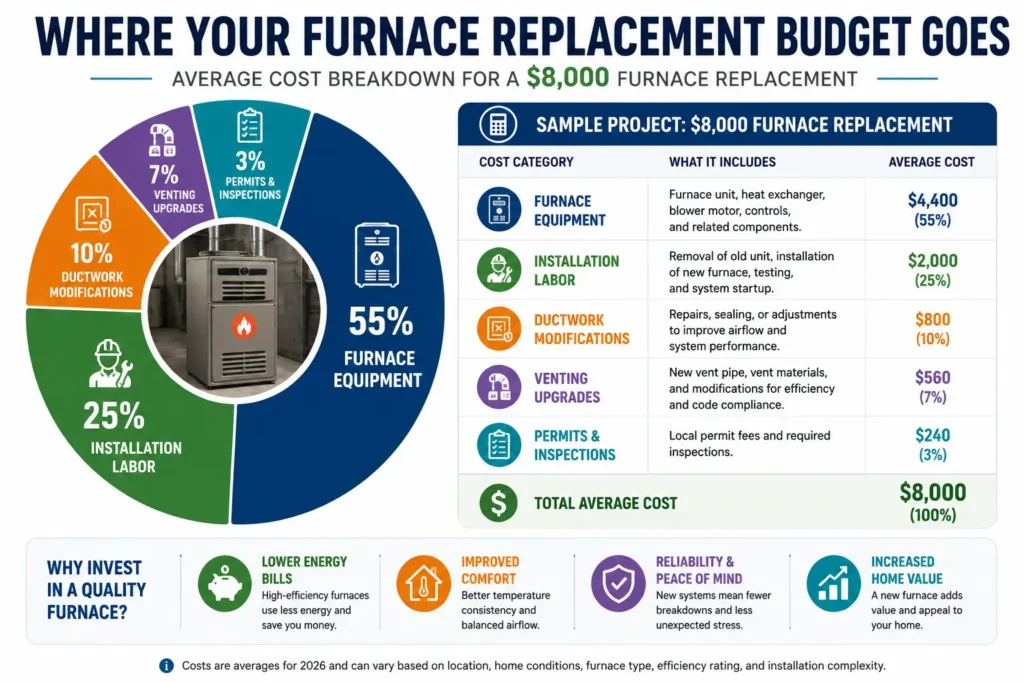 Furnace Replacement Cost at a Glance