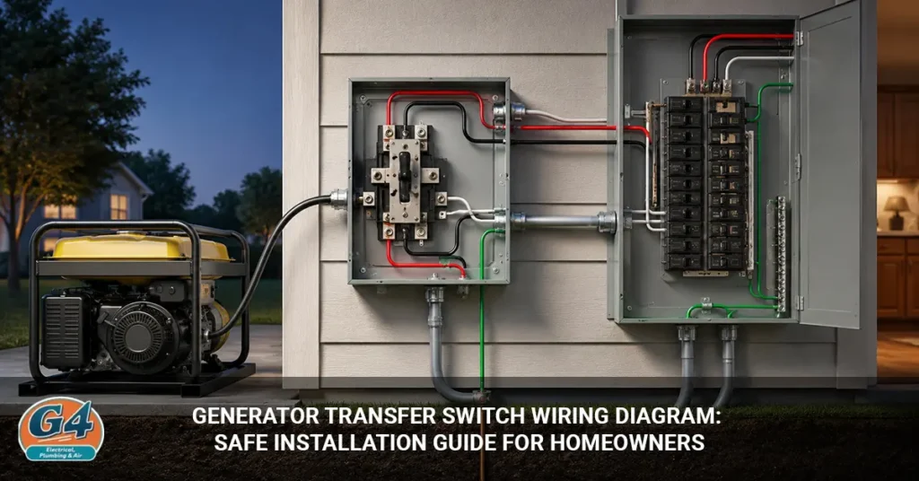generator transfer switch wiring diagram