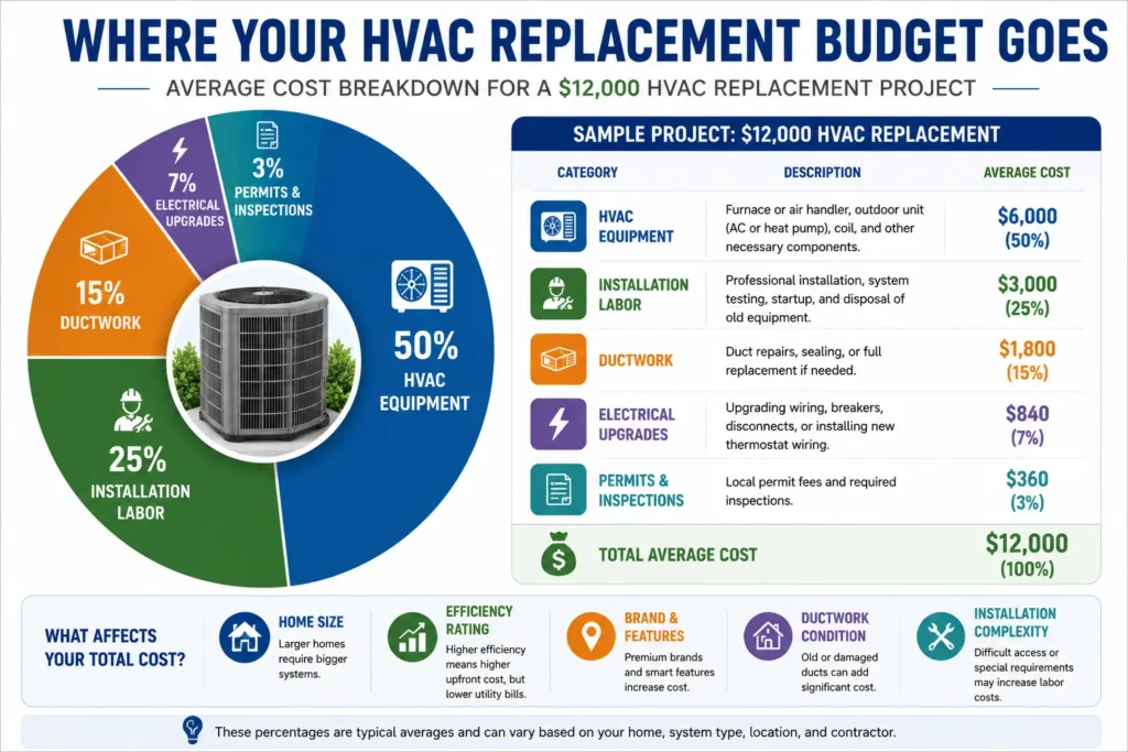 HVAC Replacement Cost at a Glance