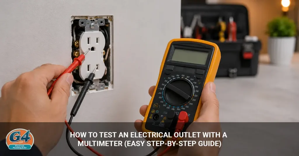 test an electrical outlet with a multimeter