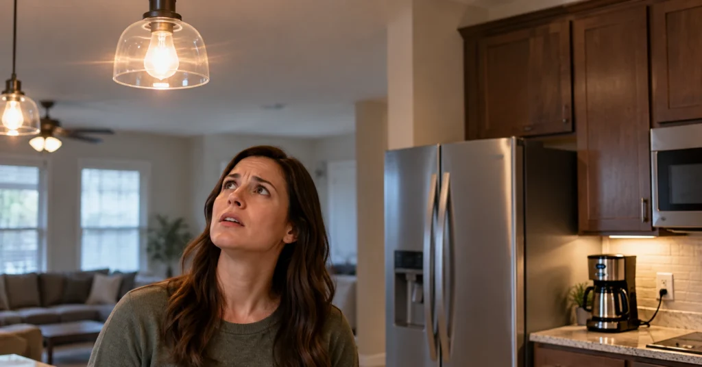 lights flicker when appliances turn on Athens TX